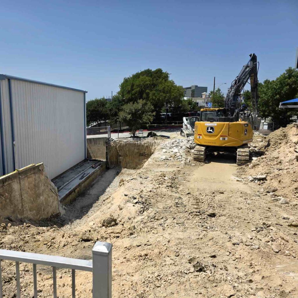 Building a retaining wall in San Antonio Texas